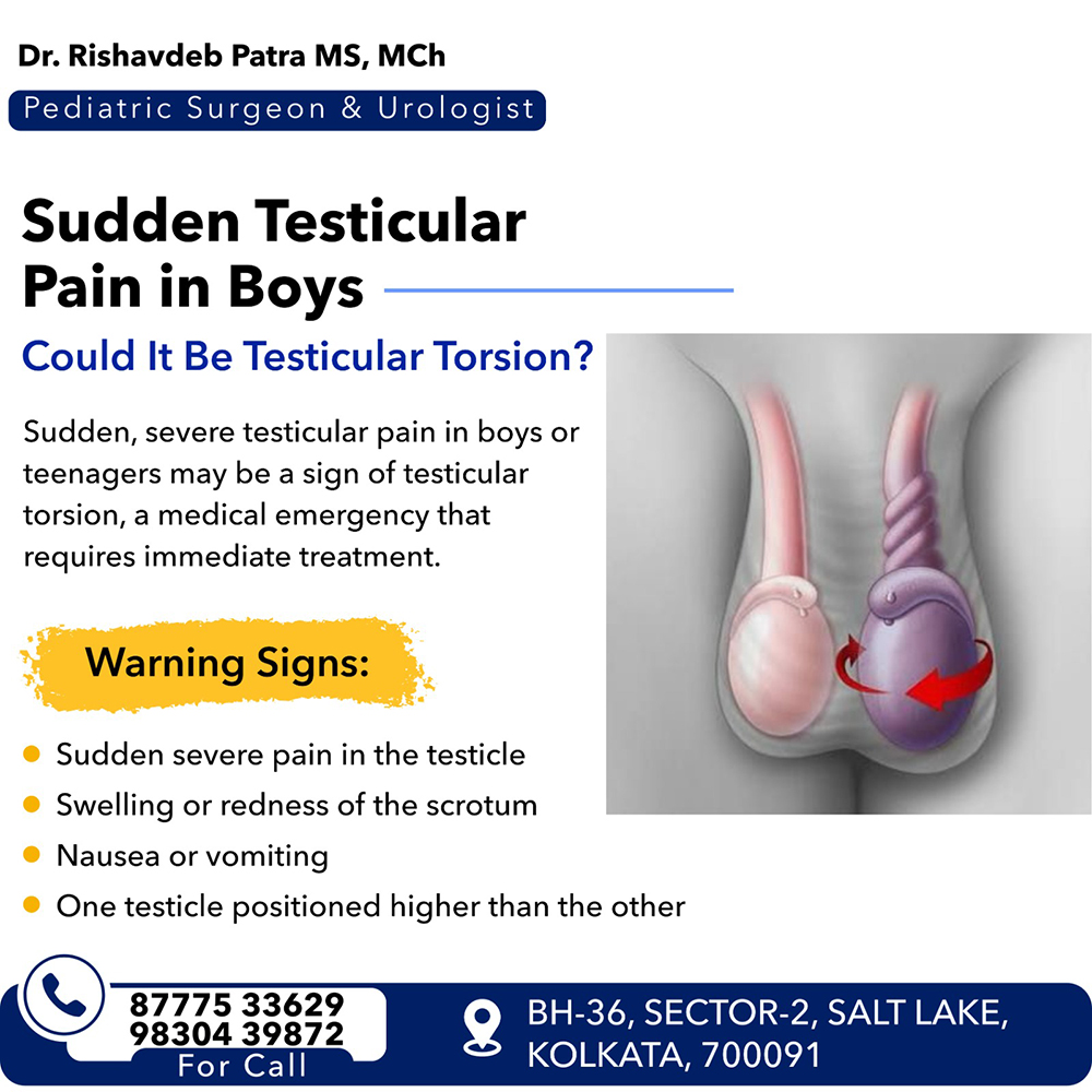 Sudden Testicular Pain in Boys